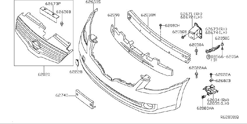 Nissan-Altima-Bumper-Impact-Bar-(Front).-Trim,-Interior-...